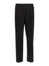 Cellar Door Ezio Elastic-waistband Trousers In Black