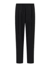 Cellar Door Ezio Elastic-waistband Trousers In Black