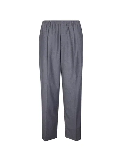 Cellar Door Ezio Pleated Trousers In Gray
