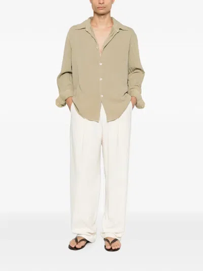 Cellar Door Ezio Pleated Trousers In White