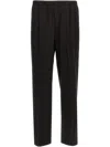 Cellar Door Ezio Elastic-waistband Trousers In ブラック