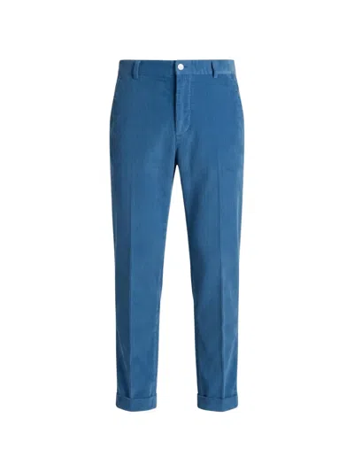 Cellar Door Fadi Corduroy Trousers In Blue
