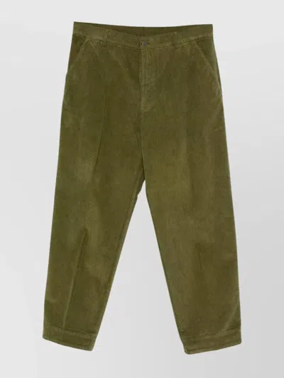 CELLAR DOOR FADI TROUSERS CORDUROY FABRIC BELT LOOPS