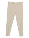 Cellar Door Flat-front Trousers In Neutral