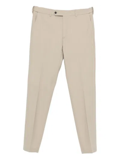 Cellar Door Flat-front Trousers In Neutral