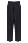 Cellar Door Front Pleat Pants In Blue