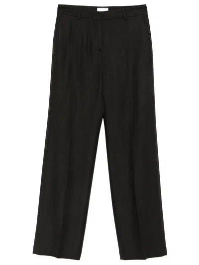 Cellar Door Ima Straight-leg Trousers In Wool In Black