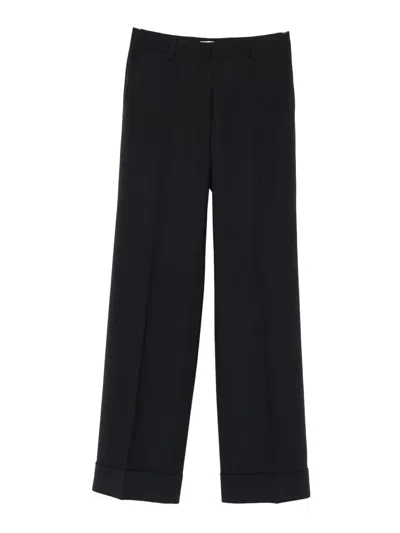 Cellar Door Ima Wool Trousers In Blue