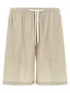 Cellar Door Beige Jago Bermuda Shorts