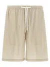 Cellar Door Beige Jago Bermuda Shorts In Beige