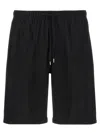 Cellar Door Black Jago Bermuda Shorts In Black