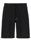 Cellar Door Black Jago Bermuda Shorts In Black