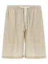 Cellar Door Beige Jago Bermuda Shorts In Neutral