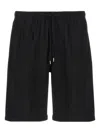 Cellar Door Black Jago Bermuda Shorts In Black