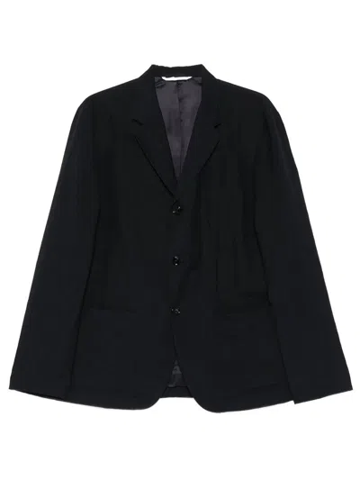 Cellar Door Jake Patch-pocket Single-breasted Wool Blend Jacket In Animal Print