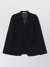 Cellar Door Jake Patch-pocket Single-breasted Wool Blend Jacket In Black