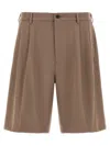 Cellar Door Brown Lenny Bermuda Shorts In Brown