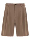 Cellar Door Brown Lenny Bermuda Shorts In Brown
