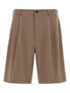 Cellar Door Brown Lenny Bermuda Shorts In Brown