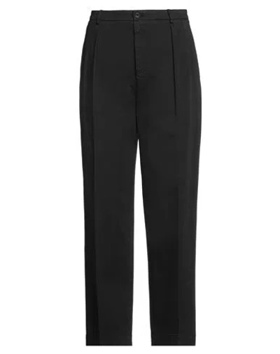 CELLAR DOOR CELLAR DOOR MAN PANTS BLACK SIZE 34 COTTON, ELASTANE