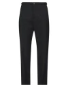 CELLAR DOOR CELLAR DOOR MAN PANTS BLACK SIZE 38 POLYESTER, VIRGIN WOOL