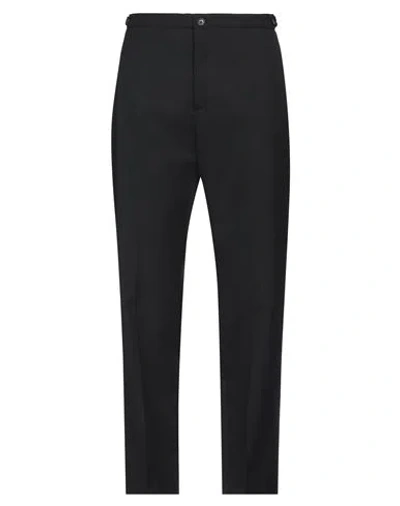 CELLAR DOOR CELLAR DOOR MAN PANTS BLACK SIZE 38 POLYESTER, VIRGIN WOOL