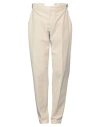 Cellar Door Man Pants Cream Size 30 Cotton, Elastane In White