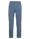 Cellar Door Man Pants Navy Size 36 Cotton, Elastane In Navy Blue