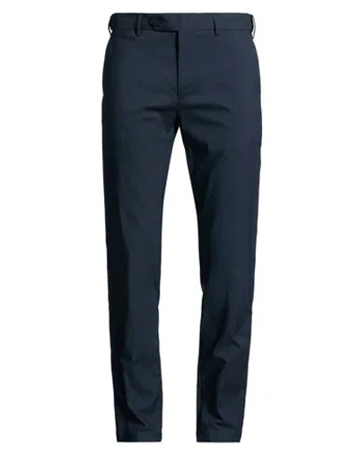 Cellar Door Man Pants Navy Size 38 Cotton, Elastane In Blue