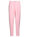 Cellar Door Man Pants Pink Size 34 Polyester, Wool, Elastane In Pink