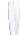 Cellar Door Man Pants White Size 36 Cotton, Elastane