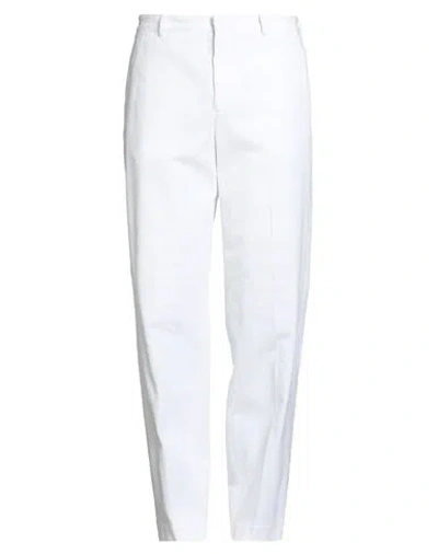 Cellar Door Man Pants White Size 36 Cotton, Elastane