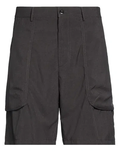 Cellar Door Man Shorts & Bermuda Shorts Charcoal Size Xxl Polyester In Blue