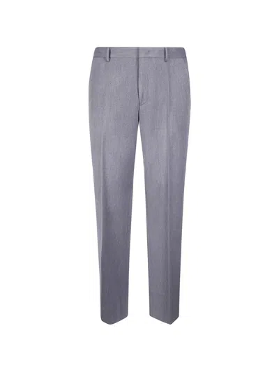 Cellar Door Milo Pressed-crease Trousers In Gray