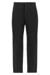 Cellar Door Front Pleat Pants In Black