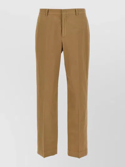 Cellar Door Nuv Pants Belt Loops Back Pocket In Brown