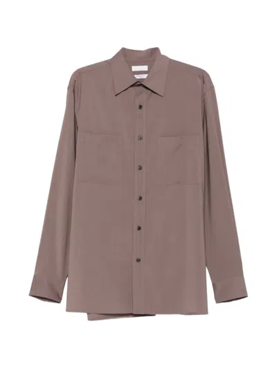 Cellar Door Paul Patch-pocket Shirt In Brown