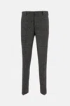 Cellar Door Pleated Wool Trousers In Gray