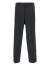 Cellar Door Trousers With Pleated Front And Pockets In Black