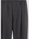 Cellar Door Pleated Elastic-waistband Trousers In Black