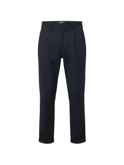 Cellar Door Pleated-detail Turn-up Trousers In Black