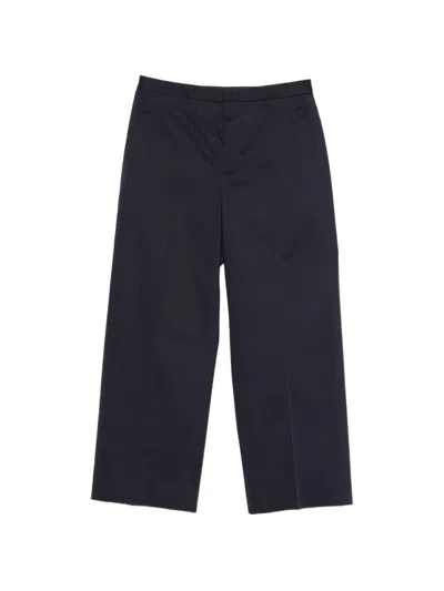 Cellar Door Pressed-crease Trousers In Blue