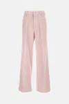 Cellar Door Corduroy Pocket Trousers In Pink