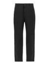 Cellar Door Front Pleat Pants In Black