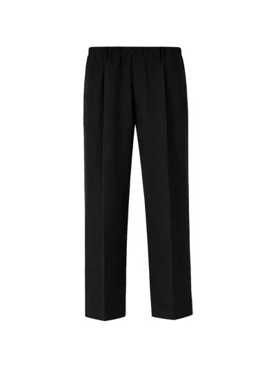 Cellar Door Straight-leg Trousers In Black