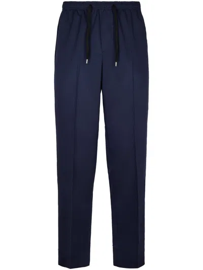 Cellar Door Relaxed Fit Trousers With Textured Fabric In Multi