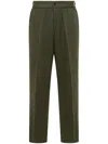 Cellar Door Tailored Trousers In Green