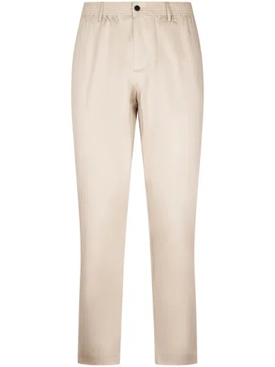 Cellar Door Tapered Fit Trousers With Minimalist Design In Gray