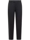 Cellar Door Trousers With Pockets And Belt Loops In Black