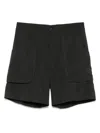 Cellar Door Timmy Lightweight Nylon Shorts In Grey